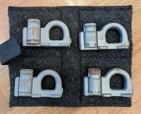 Saab 0271007 99-05 9-5 Wagon Cargo Track Bolts Hooks Tie Downs
