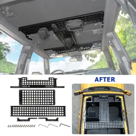 2025wu4447 Savadi Front Middle Rear Overhead Storage Molle Panel Set For 2021-2025 Ford Bronco
