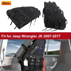Savadicar2025x0426565 Savadicar 2pack Roll Bar Storage Bag Cage Accessories For Jeep Wrangler Jk Jl 4 Door Trunk