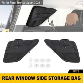 Savadicar2025x0427067 Savadicar 2pack Rear Side Window Storage Bag Toolkit Organizer For Ford Bronco Sport 2021