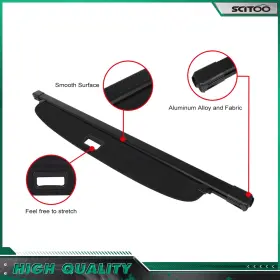 Sci177335too Scitoo For Ford Bronco 2021 2022-2024 Retractable Cargo Cover Rear Trunk Privacy Shade