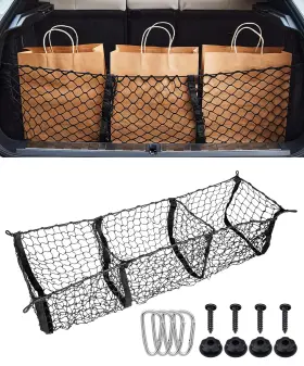 2215hww001 Scuari Cargo Net Truck Bed Organizer Car 43.3 Inches X 11.8 Black