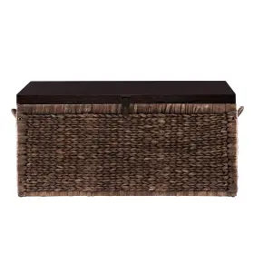 Amz4210 Sei Furniture Storage Trunk 24.25 Inch W X D 26.25 H Blackwashed Esp #2