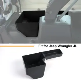 Shineka20250417s11699 Shineka Left Storage Bin Rear Trunk Organizer Cover Trim Black For Jeep Wrangler Jl 18