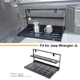 Shineka20250417x11028 Shineka Foldable 2 Layers Tailgate Table Cargo Mount Shelf Tray For Jeep Wrangler Jl 18