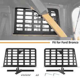 Shineka20251107l10155 Shineka 4xset Cargo Side Rack Carrier Hanging Storage Panels For Ford Bronco 2021 4 Door