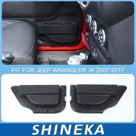 Shineka202604136 Shineka 2pcs Front Door Storage Pockets Insert Box Organizer For 11-18 Jeep Wrangler Jk