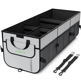 110l Simniam 781829144693 Car Trunk Organizer With Insulated Grocery Bag- High Capacity Ca