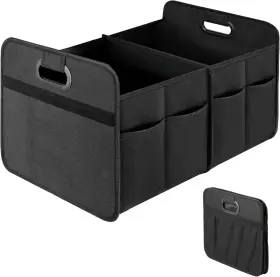 Simple Deluxe 198401013177 Trunk Organizer For Car/suv/truck Collapsible 2 Compartment Autom