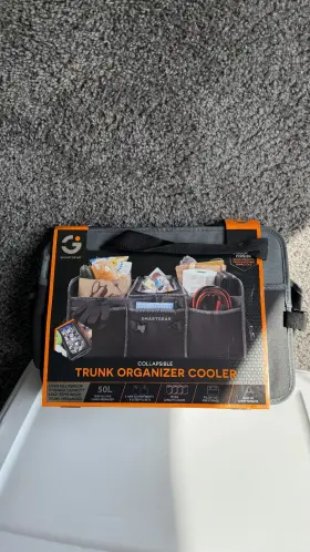 Smartgear 030698070320 Collapsible Trunk Organizer Insulated Cooler 50l Car Storage Bag