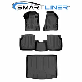 Smartliner 840004610818 Floor Mats And Cargo Liner Behind 2nd Row For 2017-2025 Compass Black