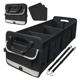 Snuopfy 720047698861 Car Trunk Organizer Heavy Duty Collapsible 95 L Capacity Storage Or