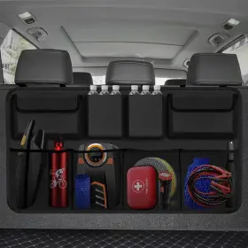 Wqscx-1 Snuopfy Car Trunk Organizer Backseat Hanging With 8 Large Storage Bag Supe