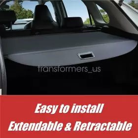 64910-0r050-c0 Soillar 64910-0r050 Retractable Trunk Cargo Shade Cover Black For 2019-23 Toyota Rav4 #2