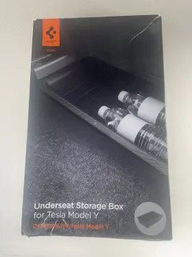 Acp05757 Spigen For Tesla Model Y Underseat Storage Box Organizer Excellent