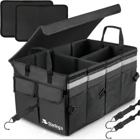 Cto-011-s Starlings Car Trunk Organizer Super Strong Foldable Storage Cargo Box For Suv Auto Truck N