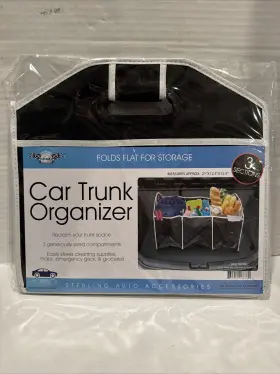 Sterling 731015498789 Auto Accessories Three Section Trunk Organizer Travel Sports