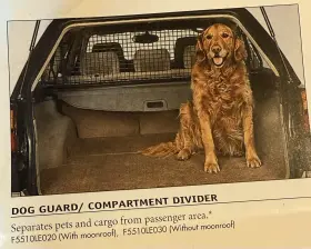 F5510le030 Subaru 2000-2004 Outback Compartment Divider Barrier Dog Pet Cargo Hardware Oem