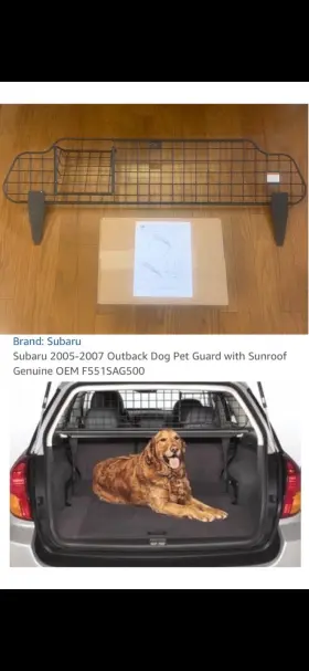 F551sag500 Subaru Oem Accessories Cargo Divider-dog Guard