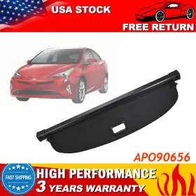 Super2017-parts Apo90656 Fit Toyota Prius 2016-2019 New Luggage Cargo Cover Shield Security Trunk Shade