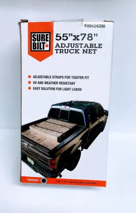 Fh9424200 Surebilt Adjustable Truck Cargo Net 78 Inch X 55 For Pick Up Trucks