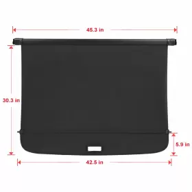 178850-szt Sztautopartstore Rear Cargo Cover Trunk Retractable Security For Cadillac Lyriq 2023-2024 Black #3