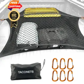 Tn-122122-2x Taconets Upgraded Highly Elastic Cargo Net Usa Company Simple Truck Bed