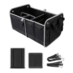 88-450 Tahoe Trails 23 Inch Foldable Trunk Organizer For Car Storage Reinfored Base Pla