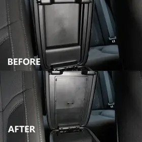 Tesin20240422ab1154 Tesin Armrest Box Organizer Insert Tray Cover Hidden For Dodge Charger 11 Chrysler 300 #2