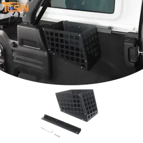 Tesin20250705bdaf645 Tesin Metal Trunk Cargo Side Storage Bracket Organizer For Jeep Wrangler Jl 18 4door