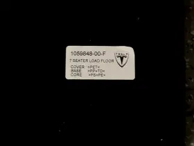 1059848-00-f Tesla 2016-2020 Model X Rear Trunk Floor Luggage Compartment Lower Shelf #2