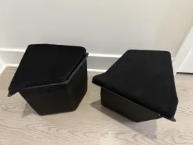 1658688-00-a Tesla Model Y Trunk Storage Bins - 5 Seat Half Carpet