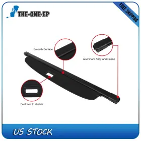 The177335one The-one-fp Fits Ford Bronco 2021-2024 Retractable Cargo Cover Rear Trunk Security Shade