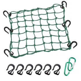 T-cargo-15-green-1 Thewinio Inch Heavy Duty Cargo Net 15 X15 Stretches To 30 X30 For Motorcycle Bike Atv