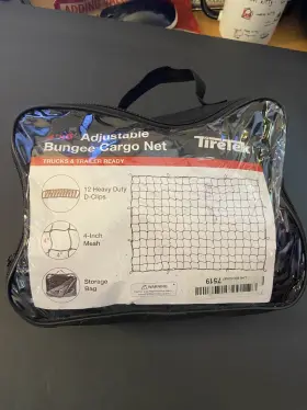 Tiretek 881314929832 Cargo Net Pickup Truck Bed 4x6 Heavy-duty Mesh Square Bungee Netting