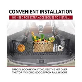 Tn Trunknets Inc 15d Cheequ 18-21 Envelope Style Trunk Mesh Cargo Net For Chevrolet Equinox 2018-2025 - Car Acc #2