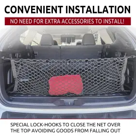 Tn Trunknets Inc Ecn Suout 21-22 Envelope Style Elastic Trunk Mesh Cargo Net For Subaru Outback 2021-2025- Pre #2