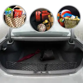Tn Trunknets Inc Endocha 11-21 Envelope Style Trunk Mesh Cargo Net For Dodge Charger 2011-2024 - Car Accesso