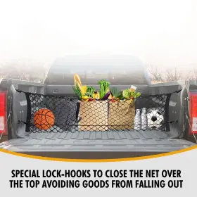 Tn Trunknets Inc Envnet Chsilv 13-21 Envelope Style Trunk Mesh Cargo Net For Chevy Silverado Accessories Wt Ls Lt #2