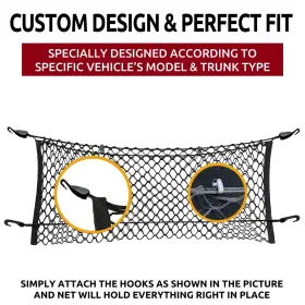 Tn Trunknets Inc Envnet Chsilv 13-21 Envelope Style Trunk Mesh Cargo Net For Chevy Silverado Accessories Wt Ls Lt #3