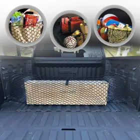 Tn Trunknets Inc Envnet Chsilv 13-21 Envelope Style Trunk Mesh Cargo Net For Chevy Silverado Accessories Wt Ls Lt