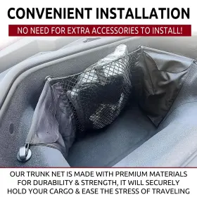 Tn Trunknets Inc Esftcn C8 20-21 Envelope Style Front Trunk Mesh Cargo Net For Chevrolet Corvette Stingray 202 #2