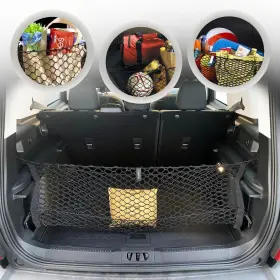 Tn Trunknets Inc Estcn Fobrsp 21-22 Envelope Style Elastic Trunk Mesh Cargo Net For Ford Bronco Sport Black