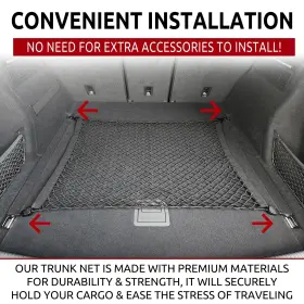 Tn Trunknets Inc Fcn Q5 18-22 Floor Style Automotive Elastic Trunk Mesh Cargo Net For Audi Premium Prest #2