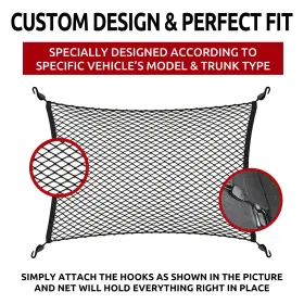 Tn Trunknets Inc Fcn Q5 18-22 Floor Style Automotive Elastic Trunk Mesh Cargo Net For Audi Premium Prest #3