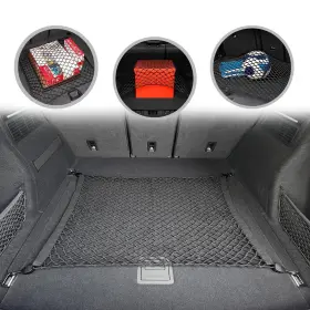 Tn Trunknets Inc Fcn Q5 18-22 Floor Style Automotive Elastic Trunk Mesh Cargo Net For Audi Premium Prest