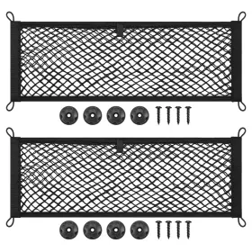 E40204-tw-us Tobwolf 25x75cm Cargo Storage Net For Car Truck Suv Boats With 8 Screws