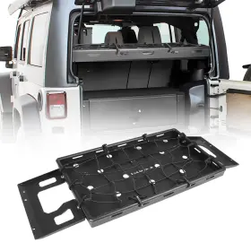 Tmy.b007 Tokmowin Interior Cargo Carrier Shelf Rack Fit 2007-2024 Jeep Wrangler Jk 4-door Hardtop