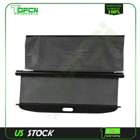 Top1656720001 Topcn Black Rear Cargo Security Trunk Cover Fits 2008 2009 2010-2015 Smart Fortwo