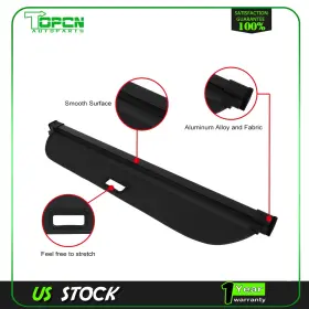 Top177450001 Topcn Retractable Rear Cargo Trunk Cover Security For Infiniti Qx50 2019-2024 2.0l L4
